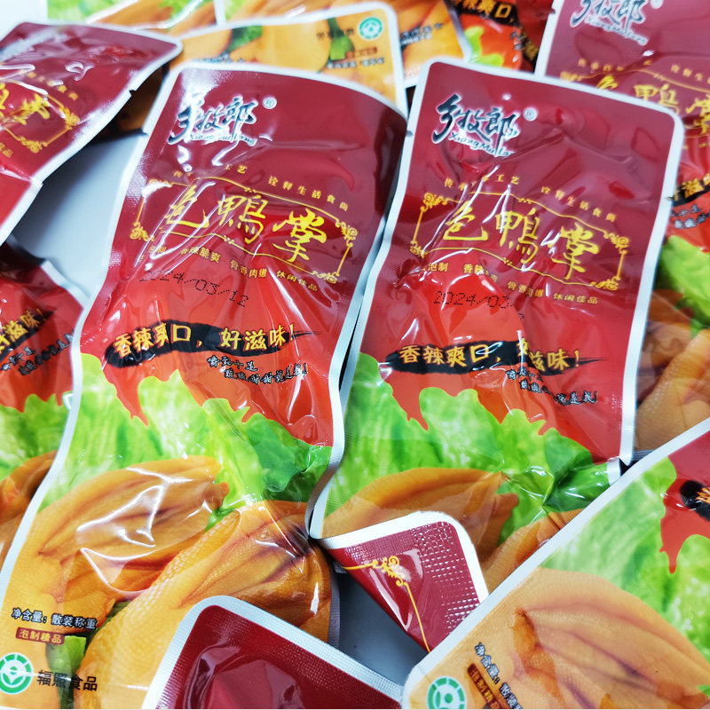 乡牧郎泡鸭掌500g温州特产脆爽古法泡制小吃零食品散称