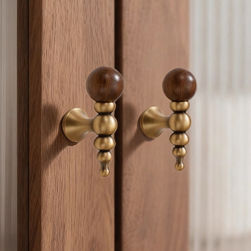 黄铜拉手中古风柜门把手复古胡桃木橱柜抽屉衣柜门把手柄轻奢单孔,基础建材,小拉手,淘宝优惠券,粉丝福利购,淘宝优惠卷