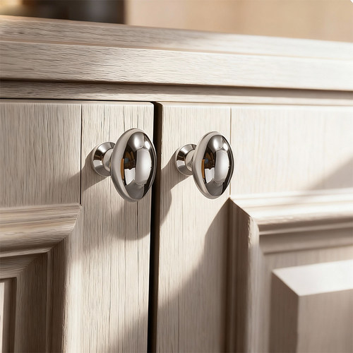 复古单孔拉手衣柜法式北欧银色抽屉古铜色橱柜门圆球黄铜色把手