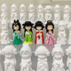 儿童手工DIY石膏娃娃涂色古代四大美女彩绘画白胚坯公仔玩具女孩