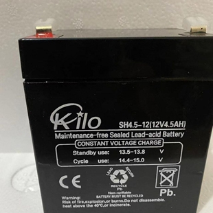 KILO蓄电池SH4.5 12V4.5AH消防主机音响库卡机器人大容量电池