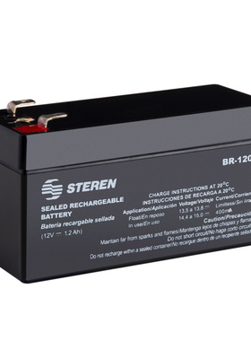 STEREN蓄电池 BR-1201 12V1.2AH 免维护可充电铅酸电池