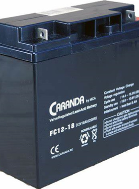 CARANDA蓄电池 FC12-18 12V 18AH/20HR 免维护铅酸电池