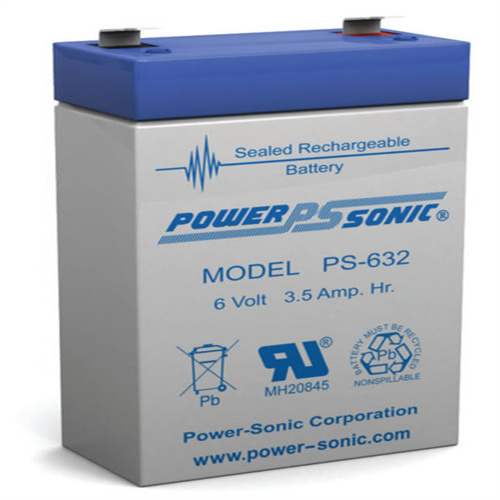 powerpssonic PS-632 6Volt 3.5Amp.Hr免维护可充电铅酸蓄电池