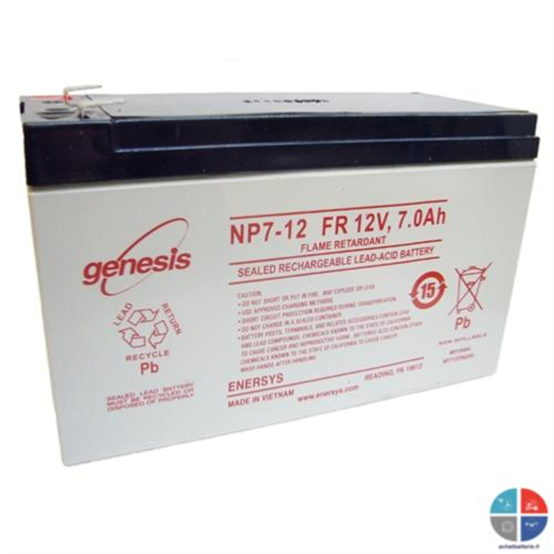 genesis蓄电池 NP7-12 FR 12V7.0AH 免维护可充电电池