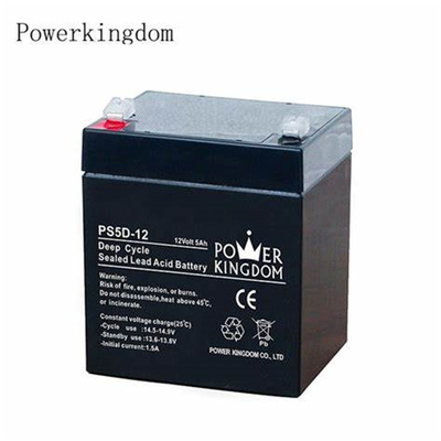 POWER KINGDOM蓄电池 PS5D-12 12Volt 5AH 免维护可充电电池
