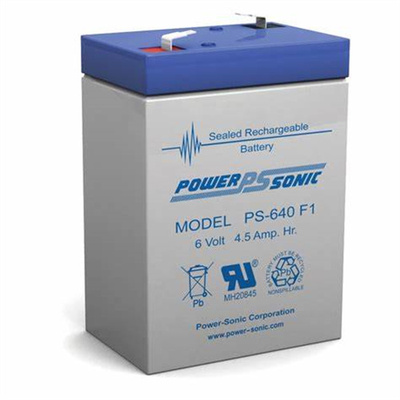 POWERPSSONIC蓄电池PS-640 F1 6VOLT4.5AMP.HR电子称仪器仪表电池