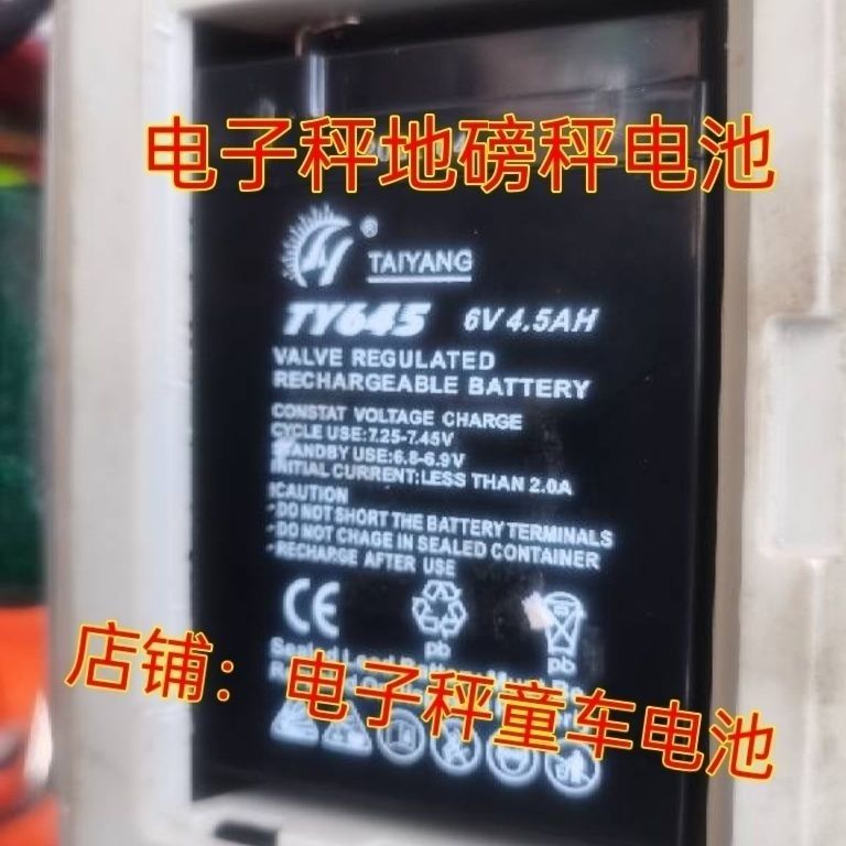 TAIYANG蓄电池TY645电子秤专用电