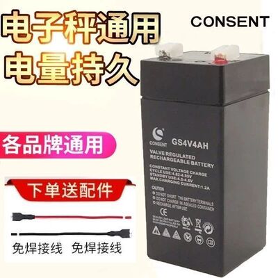 原厂CONSENT电池GS4V4AH电子称