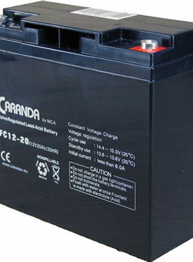 CARANDA蓄电池 FC12-20 12V-20AH/20HR 免维护铅酸电池