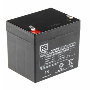 RS PRD蓄电池 698-8091 12V4.0AH/20HR 免维护可充电电池