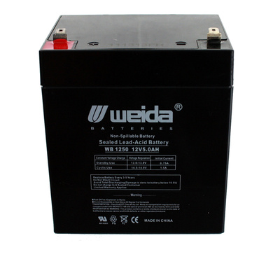 weida蓄电池 WB1250 12V5.0AH 免维护可充电电池