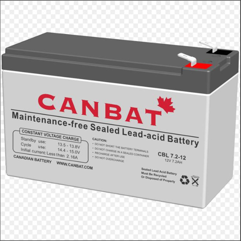 CANBAT蓄电池 CBL7.2-12 12V7.2AH 免维护可充电电池