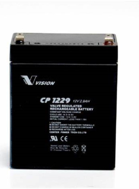VISION蓄电池 CP1229 12V2.9AH免维护可充电铅酸电池