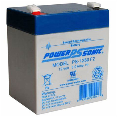POWERSONIC蓄电池 PS-1250 F2 12Volt 5Amp.hr. 免维护可充电电池