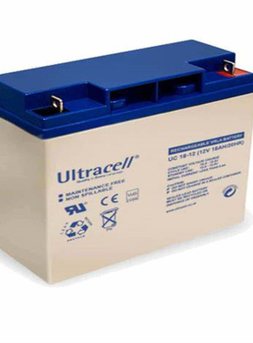 Ultracell蓄电池 UC18-12 12V18AH/20hr 免维护铅酸电池