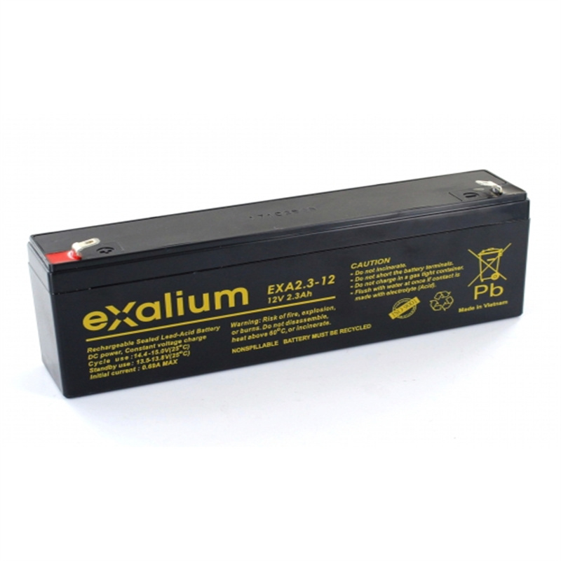 exalium蓄电池 EXA2.3-12 12V2.3AH 免维护可充电铅酸电池