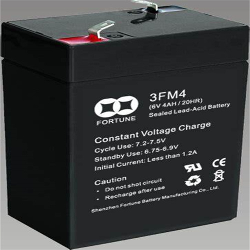 FORTUNE蓄电池3FM4 6V4AH/20HR免维护可充电铅酸电池