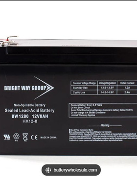 BRIGHT WAY GROUP蓄电池 BW1208 12V8AH HX12-8 免维护可充电电池