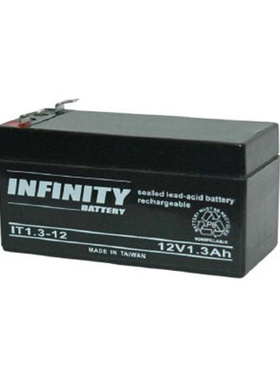 INFINITY蓄电池 IT1.3-12 12V1.3AH免维护可充电铅酸电池