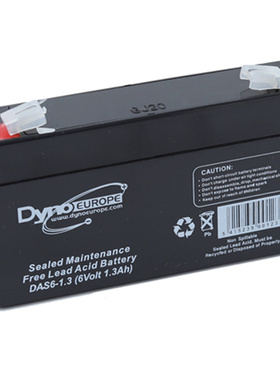 DYNOEUROPE蓄电池 DAS6-1.3 6Volt1.3AH 免维护可充电铅酸电池