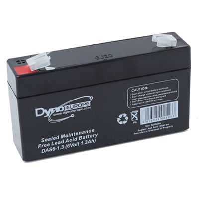 DYNOEUROPE蓄电池 DAS6-1.3 6Volt1.3AH 免维护可充电铅酸电池