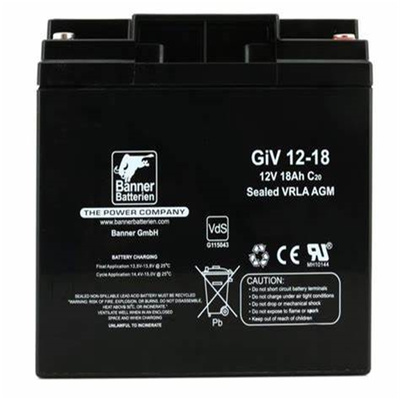 Banner Batterien蓄电池 GIV12-18 12V 18AH c20 免维护铅酸电池