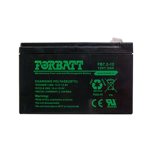 FORBATT蓄电池 FB7.2-12 12V7.2AH 免维护可充电电池