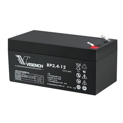 VISENCH蓄电池 BP3.4-12 12V3.4AH 免维护可充电电池