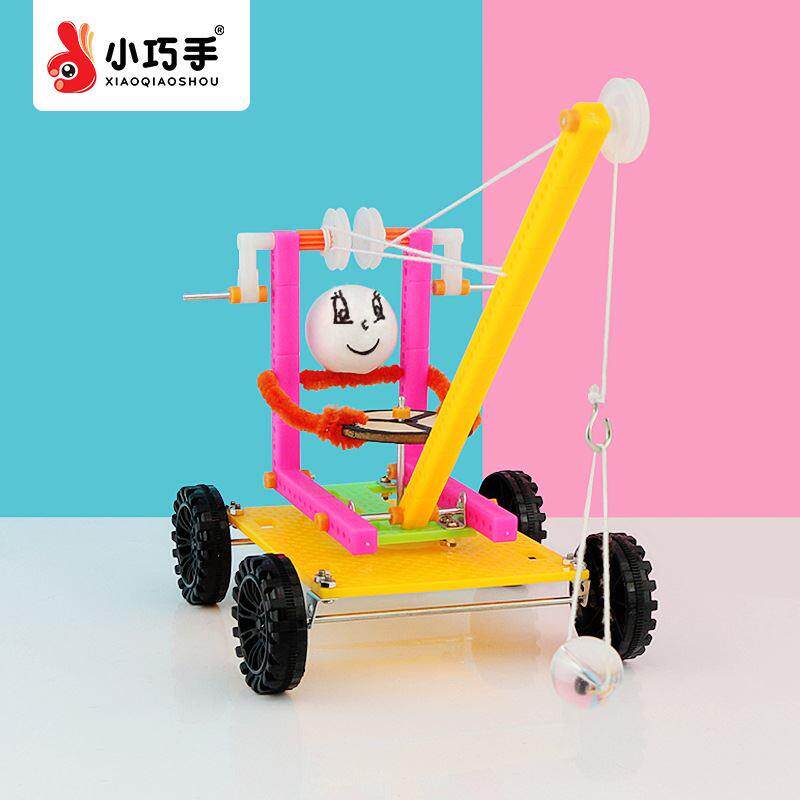 科技小制作小发明 diy旺仔蹬三轮车 易拉罐废物利用学生手工作业