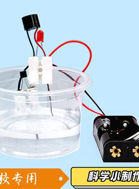 盐水发电 盐水风扇 盐水小车 化学电池 中小学生DIY 科技小创S27