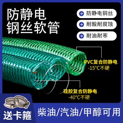 pvc绿色高压钢丝软管硅胶