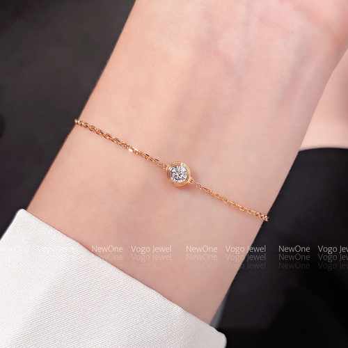 高版本泡泡钻石手链纯银