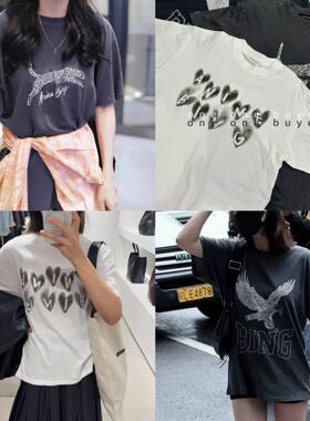 AB 现货 25早春新品 复古印花图案短袖T恤 | oneonebuyer