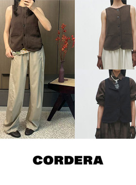 授权现货 Cordera 25SS船型领针织马甲252018
