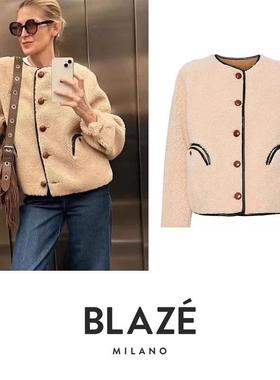 Blaze Milano 25秋冬 正反双面 羊皮毛一体泰迪夹克外套