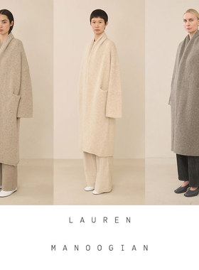 Lauren Manoogian  Long Shawl长款羊驼毛外套 | oneonebuyer
