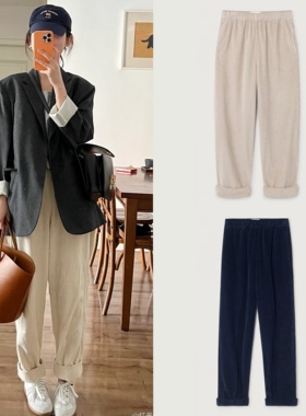 现货 American Vintage 25秋冬 灯芯绒复古休闲长裤 PADO13