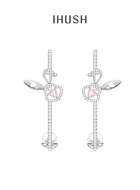 ihush/俏物悄语LOVE U兔系列原创设计对称耳环女耳饰女情人节礼物
