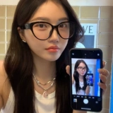 Retro Black Frame Cat Eye Love Flat Glasses Ract