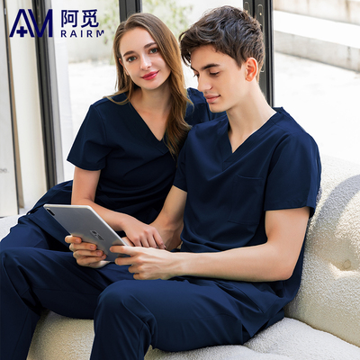 高端速干洗手衣长短袖手术衣刷手服牙科口腔科医院男女速干工作服