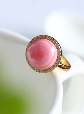 天然女皇贝萌物镀厚金珠宝