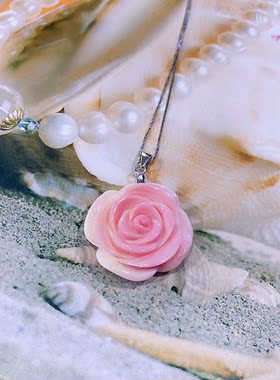 珠宝女皇贝纯银扣吊坠