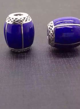 珠宝路路通925银天然青金石