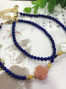 太太的珠宝      天然青金手链     夏季新款式