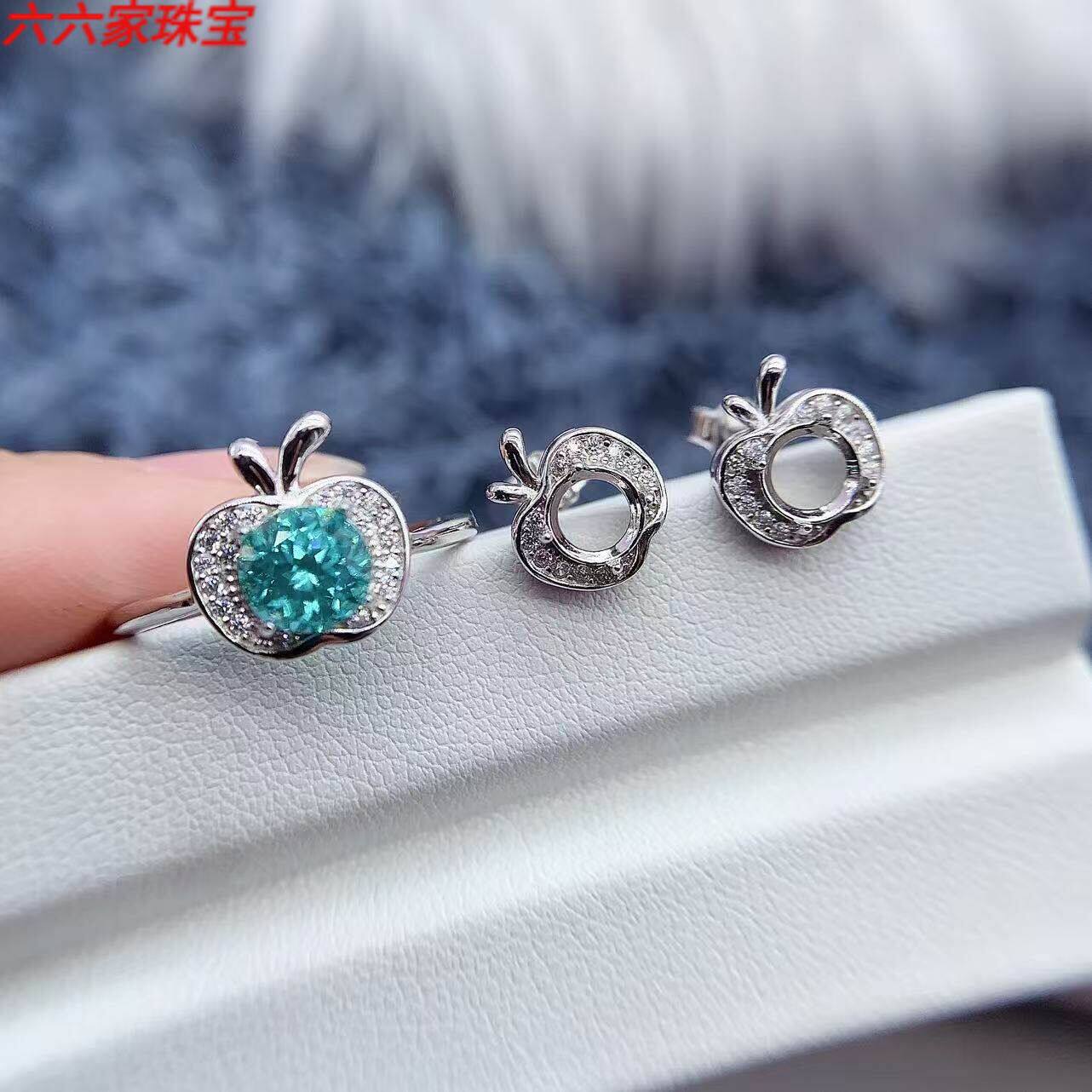 s925银托工厂戒指空托款式多尺寸