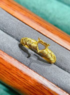 S925银托工厂精工戒指托高频复购