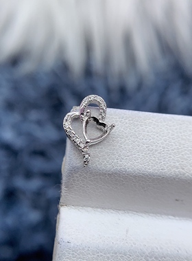 S925银吊坠空托时尚气质轻奢百搭