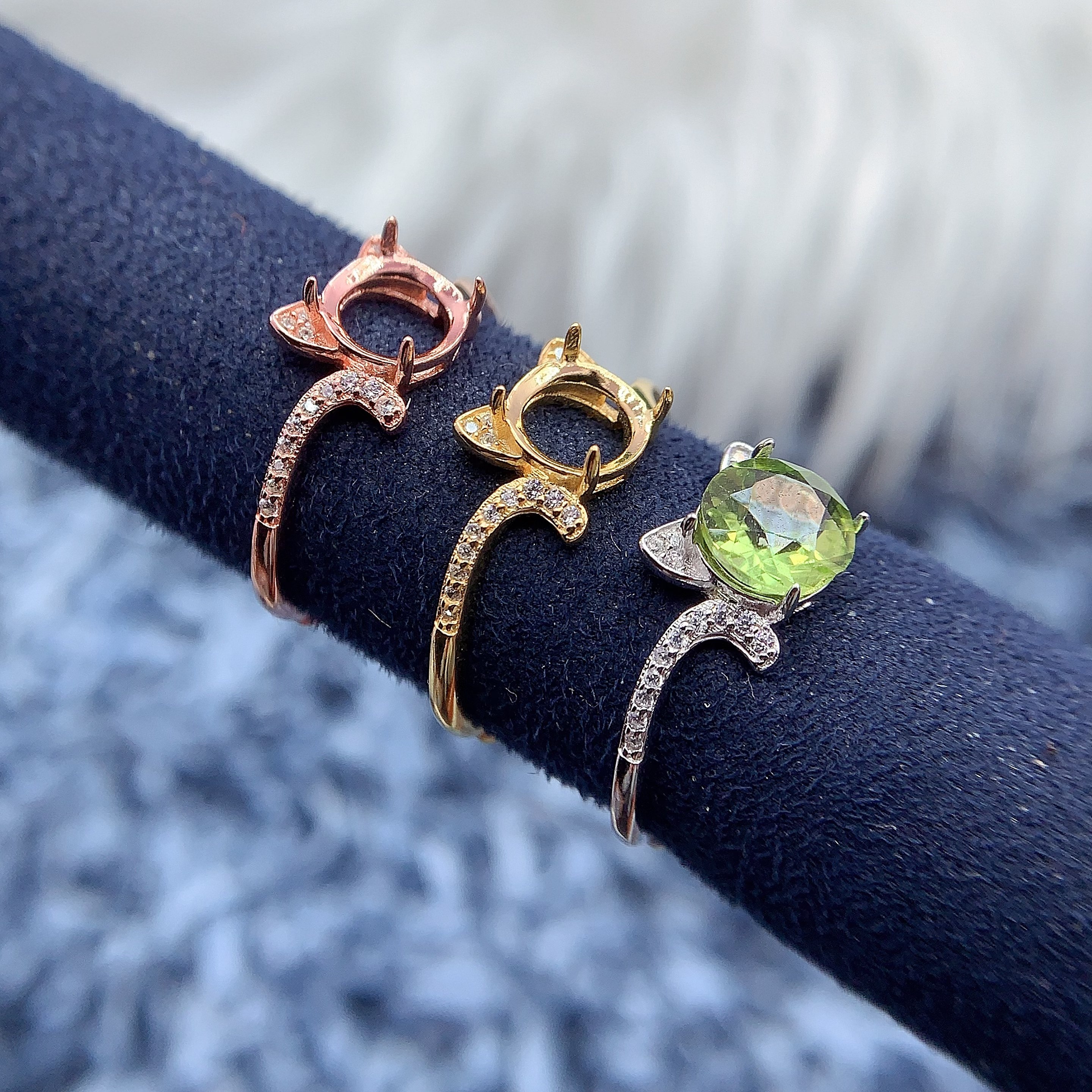 s925纯银戒指空托工厂种类多样化