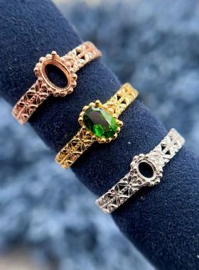 S925银托工厂戒指空托多尺寸款